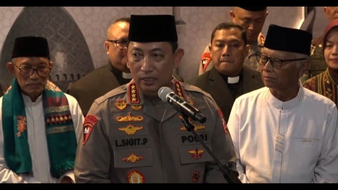 Kapolri Jenderal Listyo Sigit Prabowo di Polda Jatim.