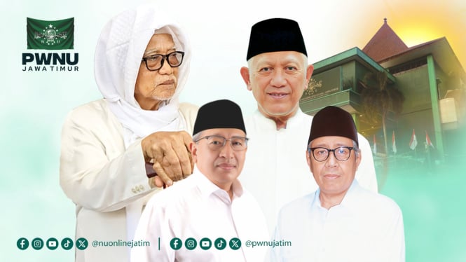 Rais, Katib, Ketua dan Sekretaris PWNU Jatim Masa Khidmat 2024-2029