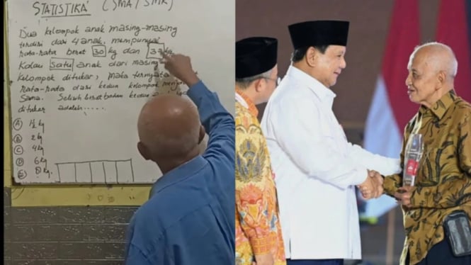 Mbah Guru Matematika dapat hadiah dari Presiden Prabowo