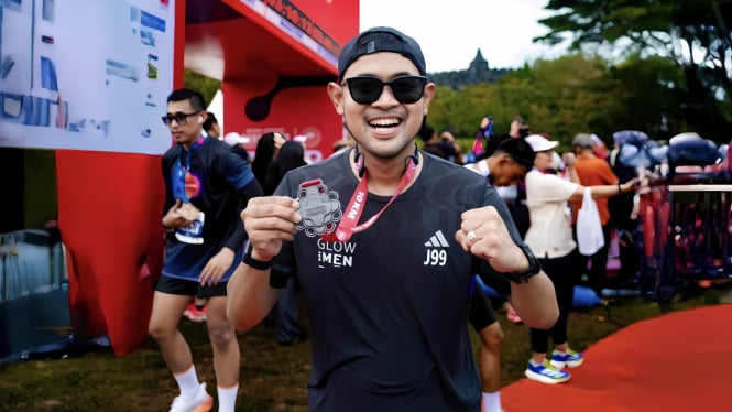 Gilang Widya Pramana di Borobudur Marathon 2024