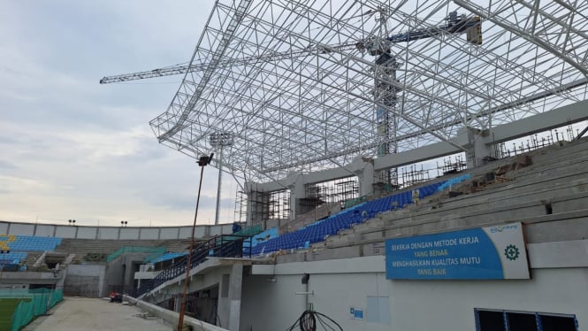 Progres pembangunan Stadion Surajaya Lamongan capai 78 persen