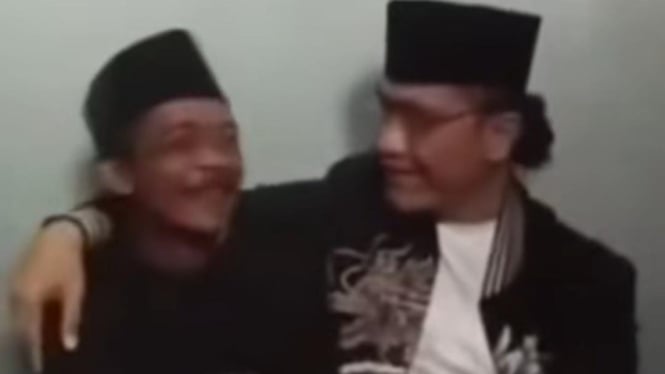 Tangkapan layar video Gus Miftah temui Pak Sunhaji