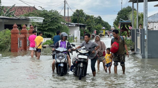 Banjir di Desa Tempuran Mojokerto