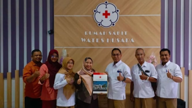 Kerjasama bank darah PMI Gresik dan RSWH.