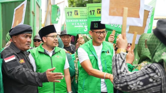 Jubir Milenial Sandiaga Uno (Kiri) Rian Septrianto Maulana