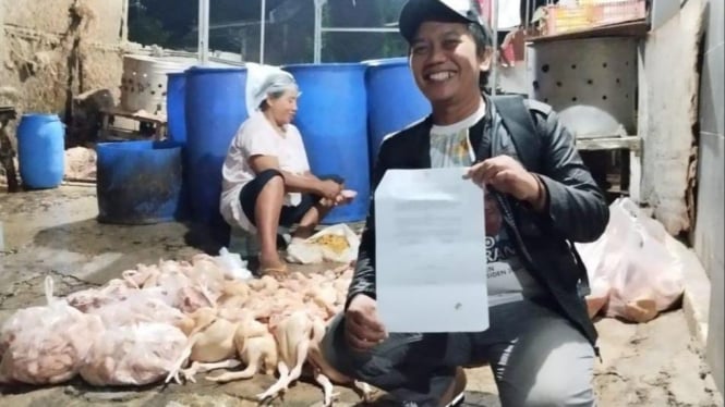 Salah satu suplier ayam potong di Desa Sidowungu Gresik