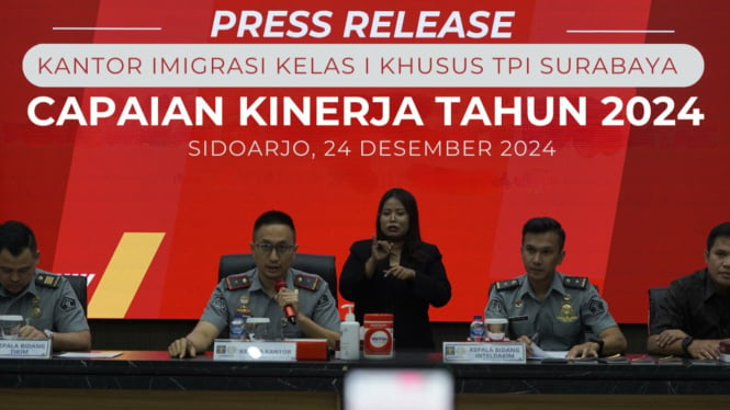 Press Release Kantor Imigrasi Surabaya.