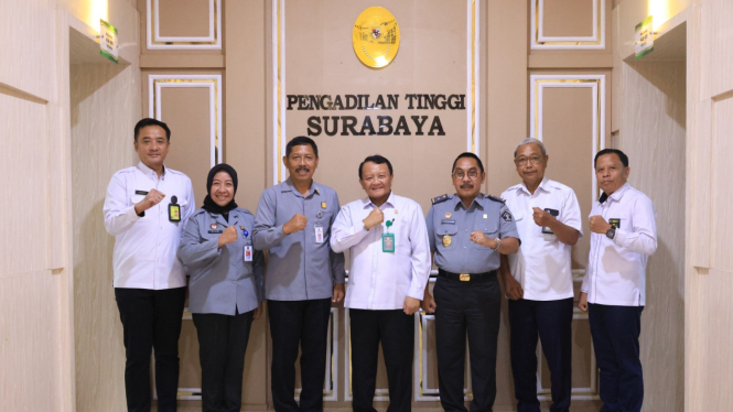 Jajaran Kemenkum Jatim dan Pengadilan Tinggi Surabaya