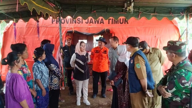 Kondisi Posko 2 Tanah Gerak Trenggalek.