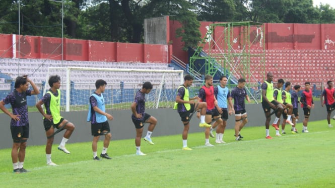 Latihan terakhir Persik Kediri jelang lawan PSS Sleman