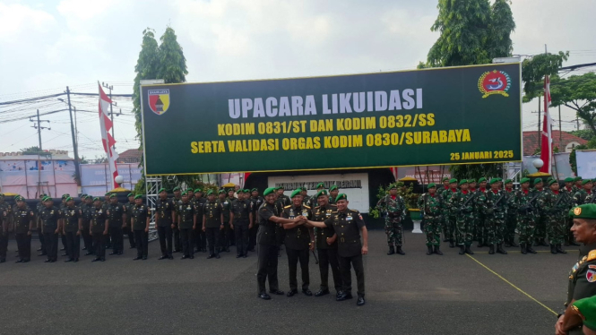 Penyatuan 3 Kodim di Surabaya