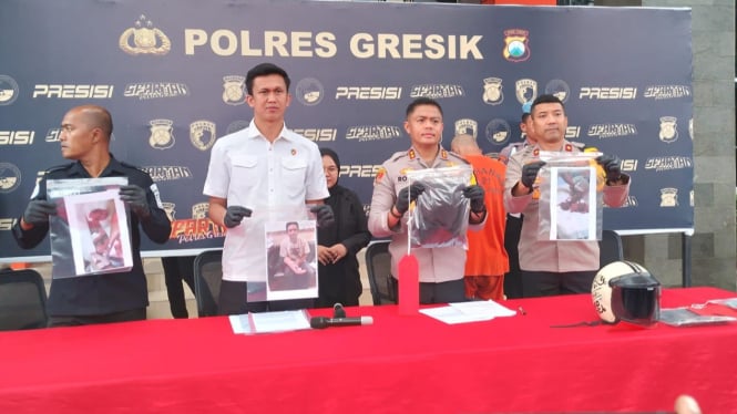 Pria di Gresik tega bacok tetangga sendiri