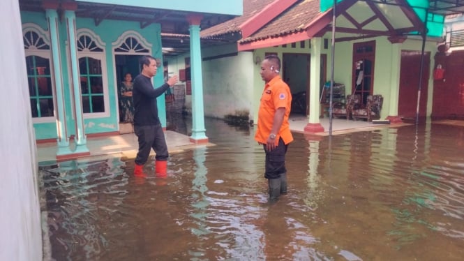 Banjir rendam rumah warga di Mojokerto