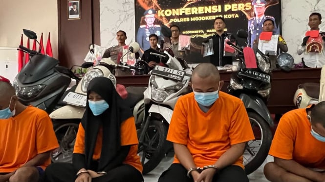 Pasutri curi motor di Mojokerto