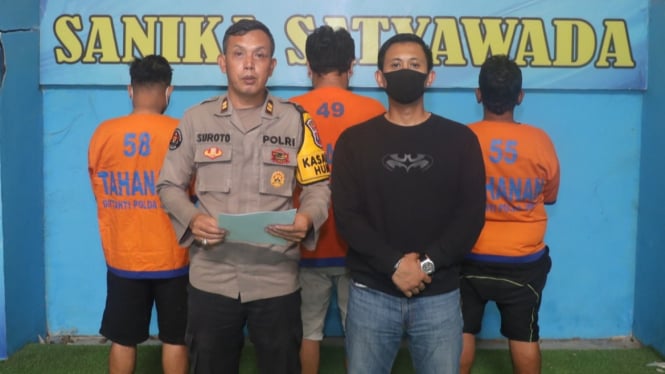 Tiga Tersangka pembunuh bayaran di Surabaya