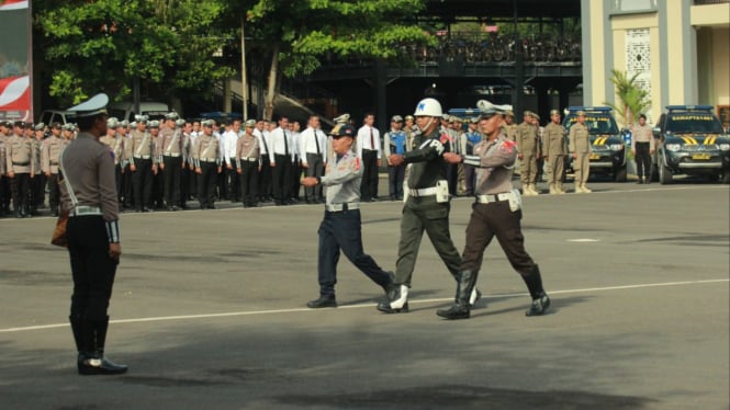 Apel Pasukan di Polres Tuban