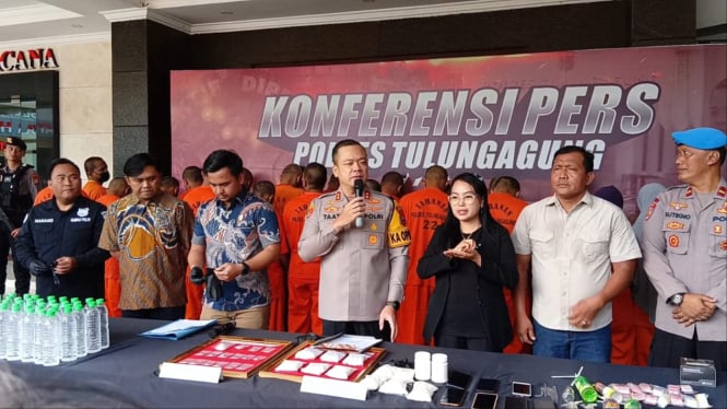 Konferensi Pers Polres Tulungagung