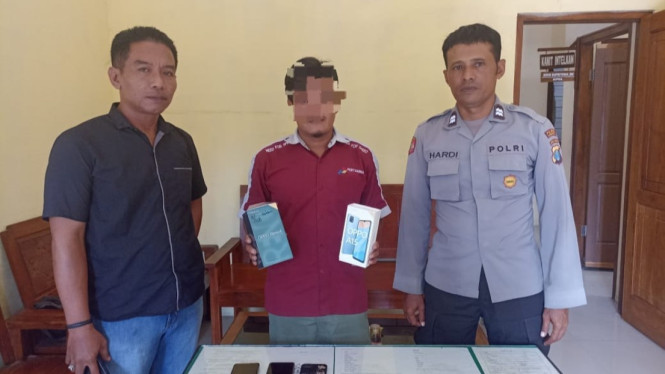 Pencuri spesialis HP Diamankan Polisi