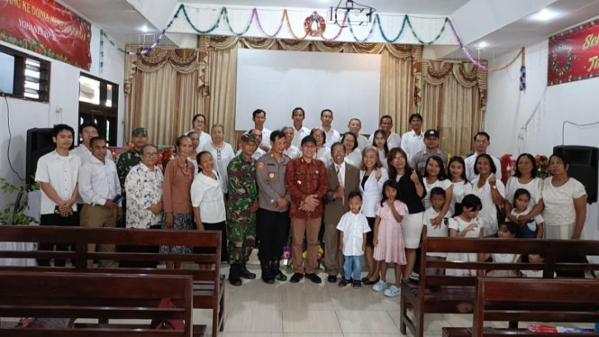 Pengamanan personel Polres Blitar dalam Jumat Agung.
