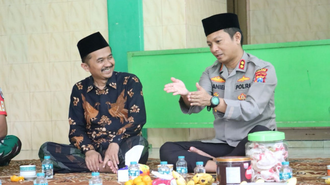 Kapolres Mojokerto Kota Perkuat Sinergi dengan PCNU Jaga Kamtibmas.