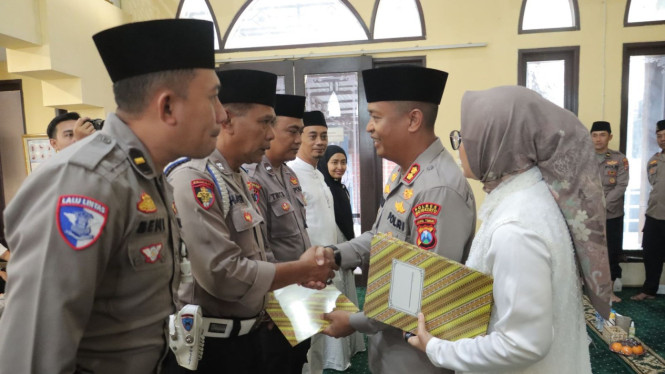 Doa bersama di Polres Mojokerto bagi Anggota yang akan naik haji