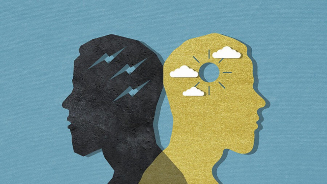 Ilustrasi konsep mental.