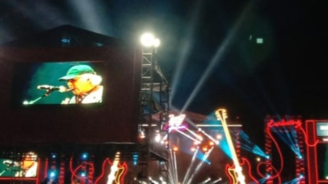 Konser Iwan Fals di Solo, Jawa Tengah.