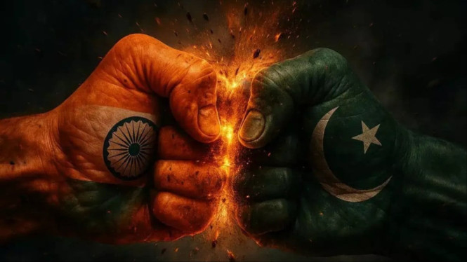 Ilustrasi konflik India dan Pakistan