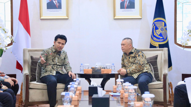 Wagub Jatim saat audiensi bersama Menhub RI
