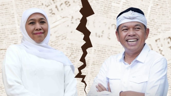 Ilustrasi beda sikap Khofifah dan Dedi Mulyadi