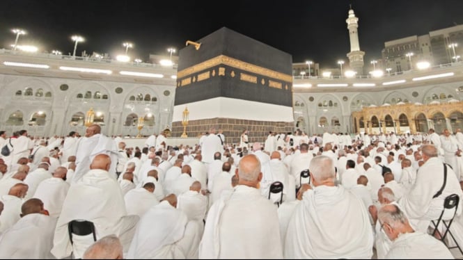 Jemaah calon haji di Masjidil Haram, Mekah, Arab Saudi.