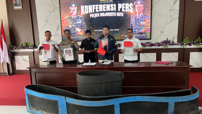 Konferensi Pers Polres Mojokerto Kota