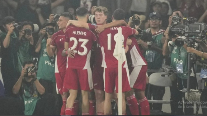 Selebrasi gol Ole Romeny buat Indonesia