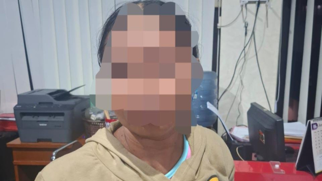 MT saat diamankan polisi