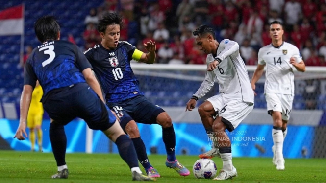 Timnas Indonesia vs Jepang.