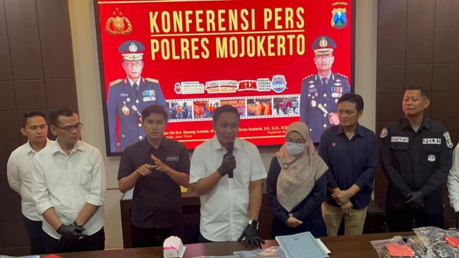 Konferensi Pers Polres Mojokerto