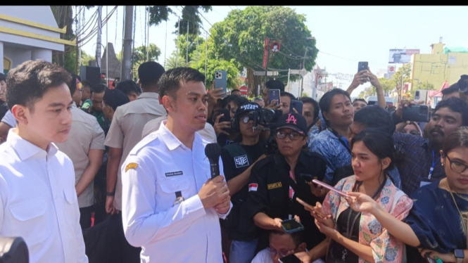 Wali Kota Blitar Syauqul Muhibbin bersama Wapres Gibran