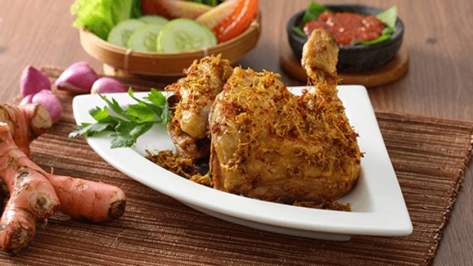 Ilustrasi Ayam Goreng.