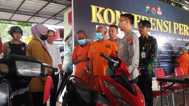 Pelaku curanmor diamankan Polres Trenggalek.
