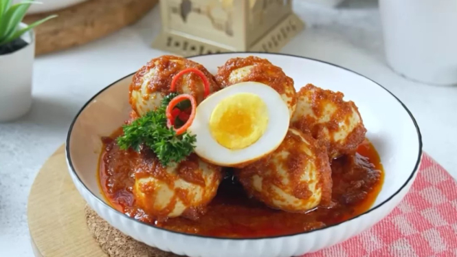 Ilustrasi Telur Balado.