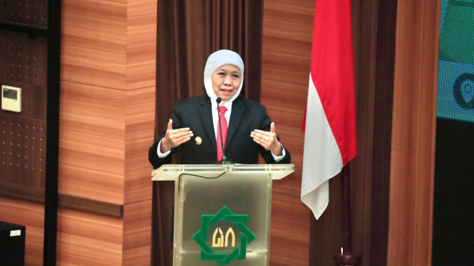 Gubernur Khofifah di UINSA Surabaya