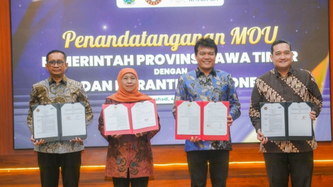 Gubernur Khofifah MoU dengan Balai Karantina Indonesia.