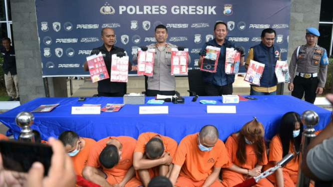 Sembilan tersangka narkoba ditangkap Polres Gresik