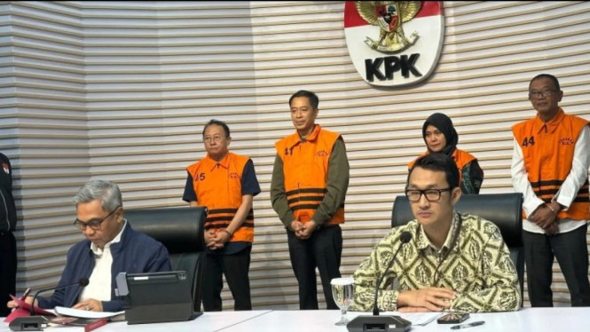 Tersangka dugaan pemerasan izin kerja di kemnaker di tahan