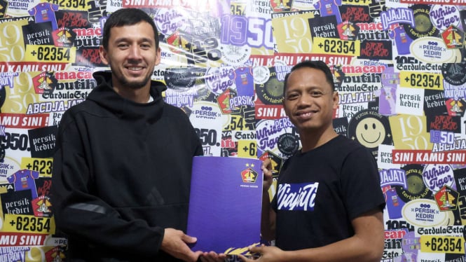 Pemain baru Persik Kediri, Khurshidbek Mukhtorov.