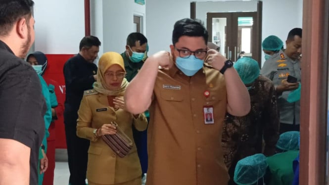 Bupati Kediri Mas Dhito meresmikan Gedung Airlangga RSKK.