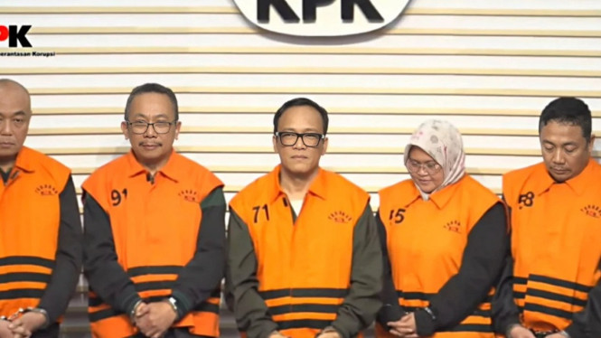 Wamenaker Immanuel Ebenezer dkk ditahan KPK.