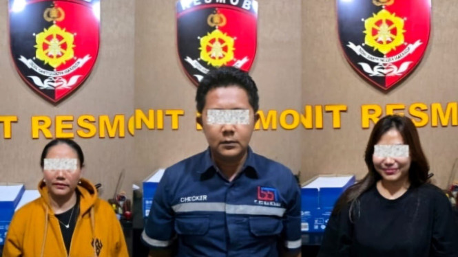 Tiga tersangka kasus aborsi usai diamankan Polres Mojokerto