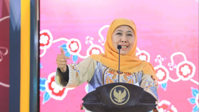 Gubernur Khofifah di Pembukaan Fesyar Jawa 2025.