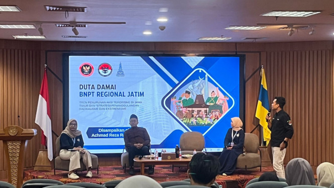 Ketua Duta Damai BNPT Jatim Achmad Reza Rafsanjani.